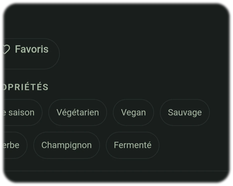 Personnaliser les Food Rankings avec aliments préférés et nutriments