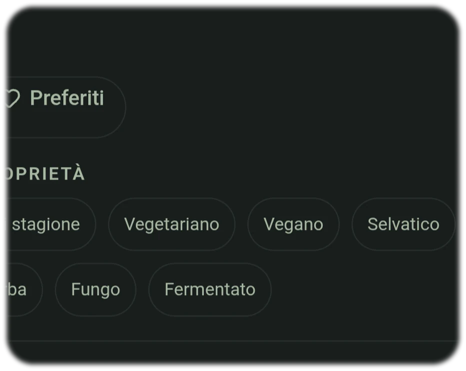 Personalizzare i Food Rankings con alimenti preferiti e nutrienti