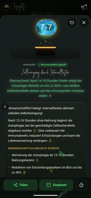 Intervallfasten App kostenlos: Fasten-Timer mit 16:8, laufender Anzeige, Verlauf und Erinnerungen