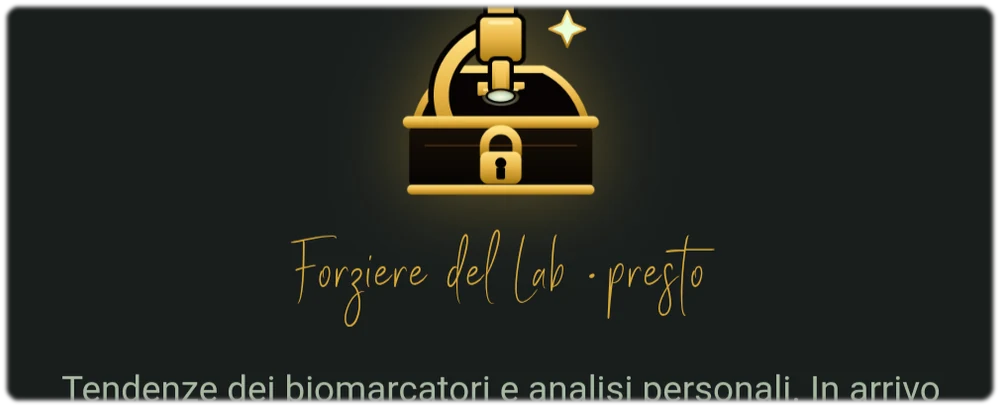 La cassaforte di laboratorio dell app per i tuoi valori e i trend dei biomarcatori, annunciata per la versione 8