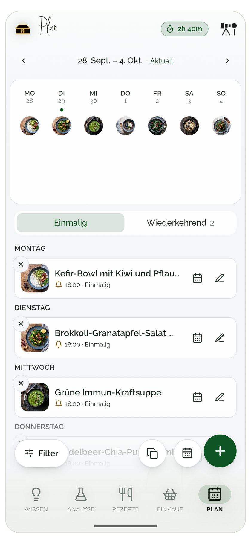 Gewohnheiten & Erinnerungen – Herzgesund essen mit Plan